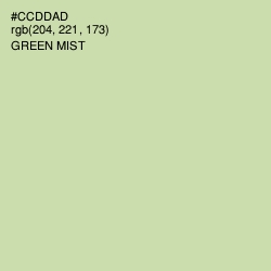 #CCDDAD - Green Mist Color Image