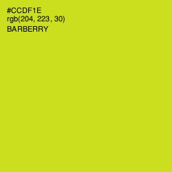 #CCDF1E - Barberry Color Image