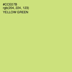 #CCE07B - Yellow Green Color Image