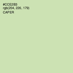 #CCE2B3 - Caper Color Image