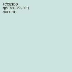 #CCE3DD - Skeptic Color Image