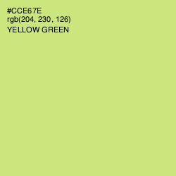 #CCE67E - Yellow Green Color Image