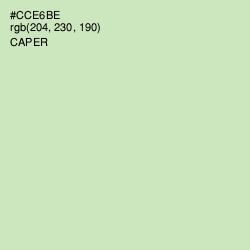 #CCE6BE - Caper Color Image
