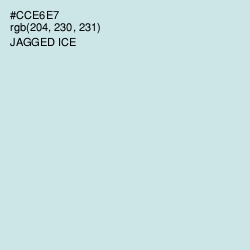 #CCE6E7 - Jagged Ice Color Image