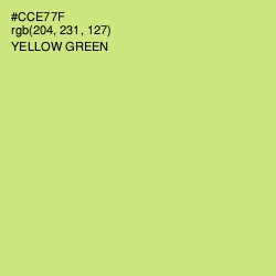 #CCE77F - Yellow Green Color Image