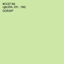 #CCE7A6 - Gossip Color Image