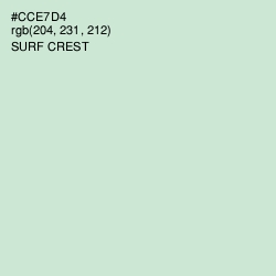 #CCE7D4 - Surf Crest Color Image