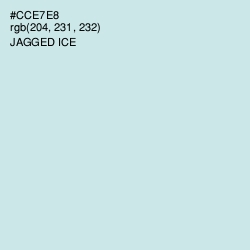 #CCE7E8 - Jagged Ice Color Image