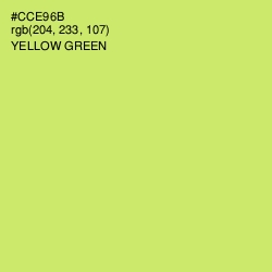 #CCE96B - Yellow Green Color Image