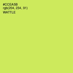 #CCEA5B - Wattle Color Image