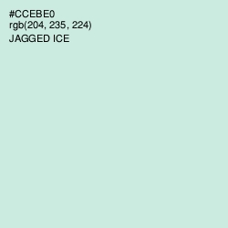 #CCEBE0 - Jagged Ice Color Image