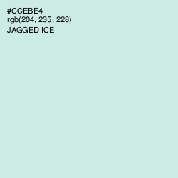 #CCEBE4 - Jagged Ice Color Image