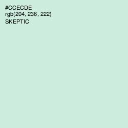 #CCECDE - Skeptic Color Image