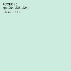 #CCECE0 - Jagged Ice Color Image