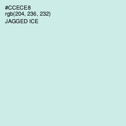 #CCECE8 - Jagged Ice Color Image