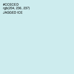 #CCECED - Jagged Ice Color Image