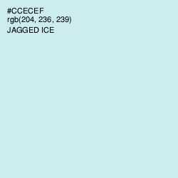 #CCECEF - Jagged Ice Color Image