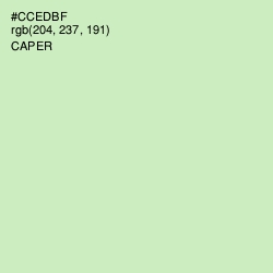 #CCEDBF - Caper Color Image