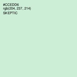 #CCEDD6 - Skeptic Color Image