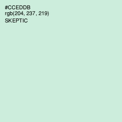 #CCEDDB - Skeptic Color Image