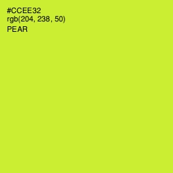 #CCEE32 - Pear Color Image