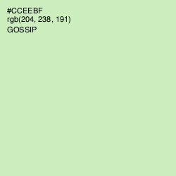 #CCEEBF - Gossip Color Image