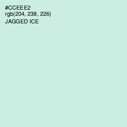 #CCEEE2 - Jagged Ice Color Image