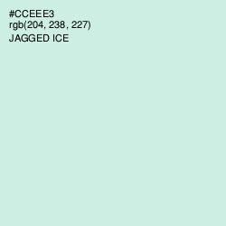 #CCEEE3 - Jagged Ice Color Image
