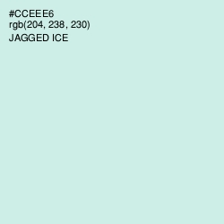 #CCEEE6 - Jagged Ice Color Image