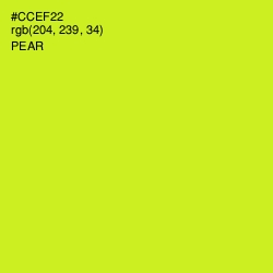 #CCEF22 - Pear Color Image