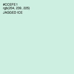 #CCEFE1 - Jagged Ice Color Image