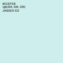#CCEFEB - Jagged Ice Color Image