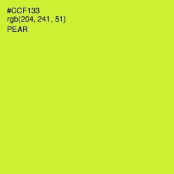 #CCF133 - Pear Color Image