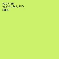 #CCF16B - Sulu Color Image