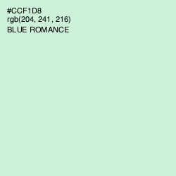 #CCF1D8 - Blue Romance Color Image