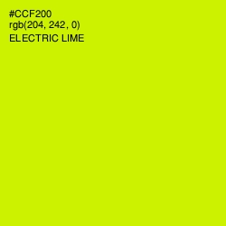 #CCF200 - Electric Lime Color Image