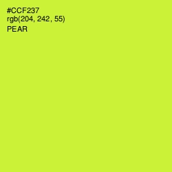 #CCF237 - Pear Color Image