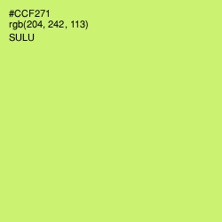 #CCF271 - Sulu Color Image