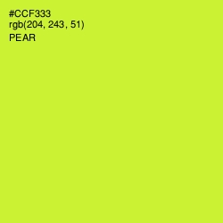 #CCF333 - Pear Color Image