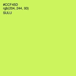 #CCF45D - Sulu Color Image