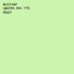 #CCF4AF - Reef Color Image