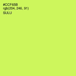 #CCF65B - Sulu Color Image