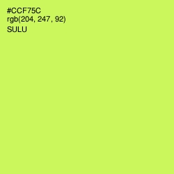 #CCF75C - Sulu Color Image