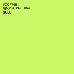 #CCF768 - Sulu Color Image
