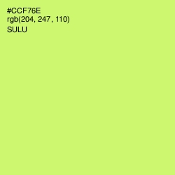 #CCF76E - Sulu Color Image