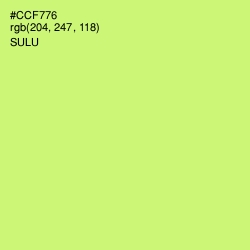 #CCF776 - Sulu Color Image