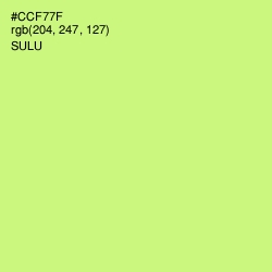 #CCF77F - Sulu Color Image
