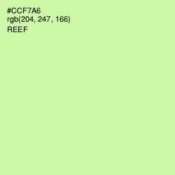 #CCF7A6 - Reef Color Image