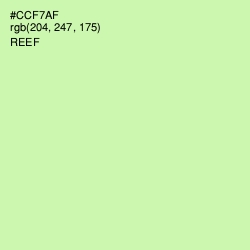 #CCF7AF - Reef Color Image