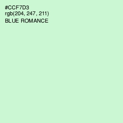 #CCF7D3 - Blue Romance Color Image